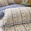 Rosemary Blue Bed Sheet Capa Bashada de cama